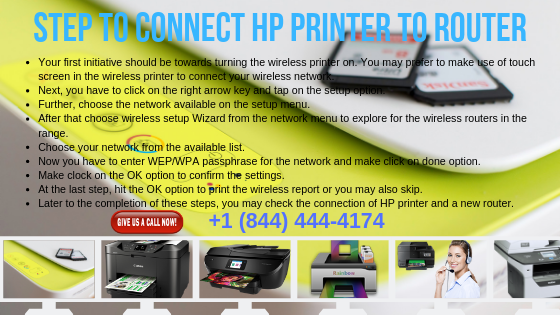 hp printer new router